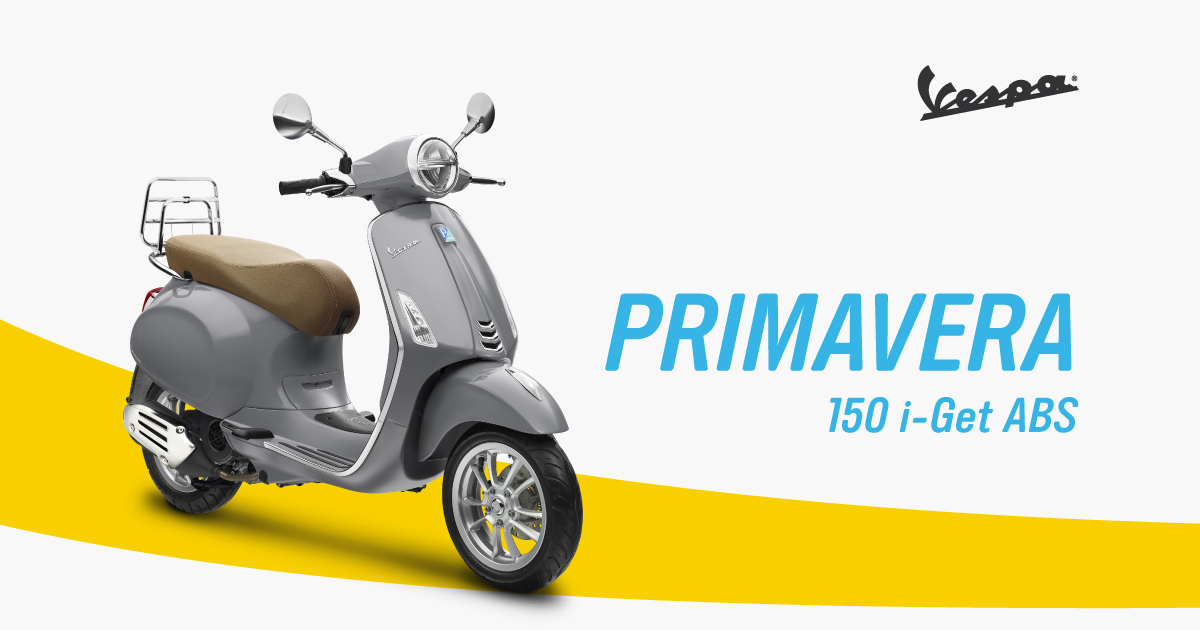 Vespa Primavera 150 I-get 2025 สีสันใหม่ โดนใจวัยรุ่น