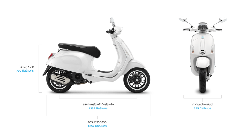 ใหม่ Vespa Sprint 150 I-get Abs 2025 ราคา เวสป้า สปริ้นท์